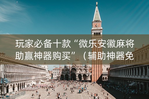玩家必备十款“微乐安徽麻将助赢神器购买”（辅助神器免费)