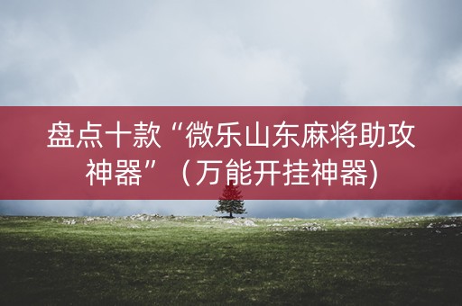 盘点十款“微乐山东麻将助攻神器”（万能开挂神器)