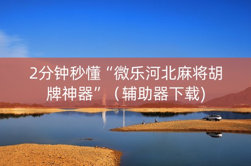 2分钟秒懂“微乐河北麻将胡牌神器”（辅助器下载)
