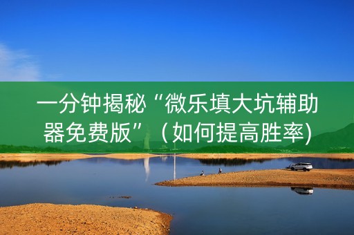一分钟揭秘“微乐填大坑辅助器免费版”（如何提高胜率)
