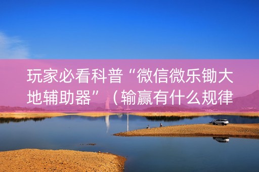 玩家必看科普“微信微乐锄大地辅助器”（输赢有什么规律)