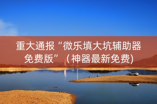 重大通报“微乐填大坑辅助器免费版”（神器最新免费)