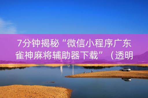 7分钟揭秘“微信小程序广东雀神麻将辅助器下载”（透明器教程)