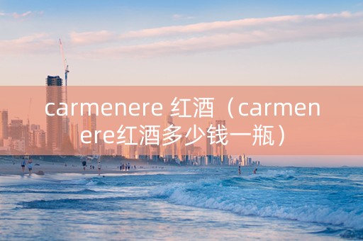 carmenere 红酒（carmenere红酒多少钱一瓶）