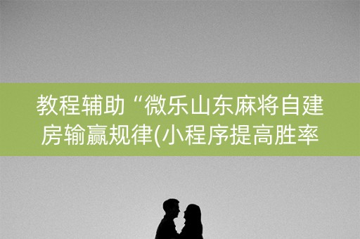 教程辅助“微乐山东麻将自建房输赢规律(小程序提高胜率)