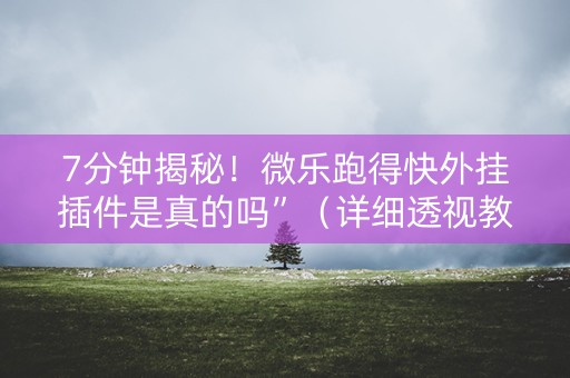 7分钟揭秘！微乐跑得快外挂插件是真的吗”（详细透视教程）-哔哩哔哩