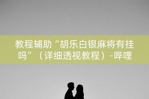 教程辅助“胡乐白银麻将有挂吗”（详细透视教程）-哔哩哔哩