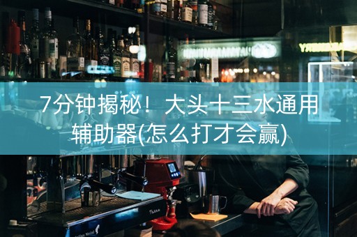 7分钟揭秘！大头十三水通用辅助器(怎么打才会赢)