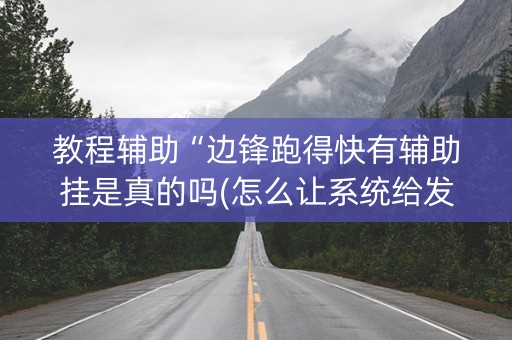 教程辅助“边锋跑得快有辅助挂是真的吗(怎么让系统给发好牌)