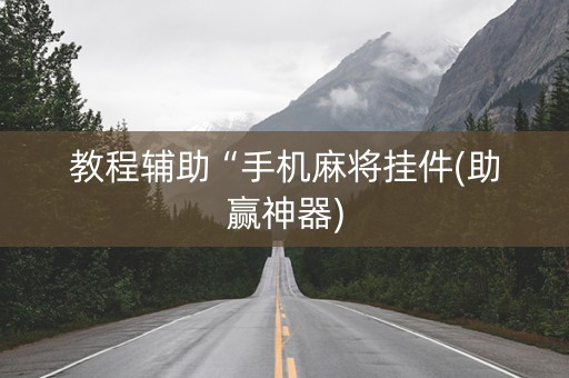 教程辅助“手机麻将挂件(助赢神器)