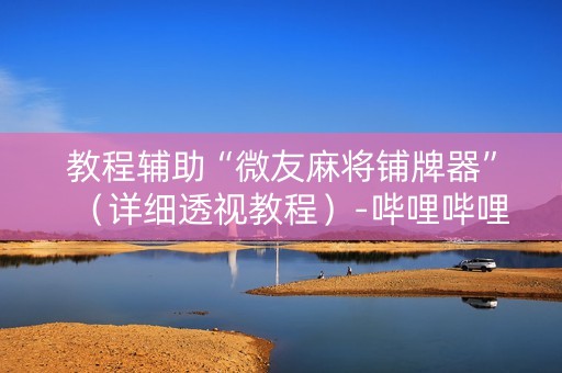 教程辅助“微友麻将铺牌器”（详细透视教程）-哔哩哔哩