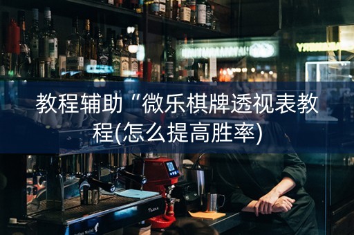 教程辅助“微乐棋牌透视表教程(怎么提高胜率)