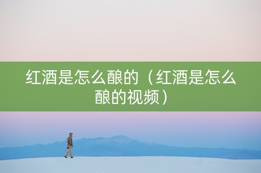 红酒是怎么酿的（红酒是怎么酿的视频）