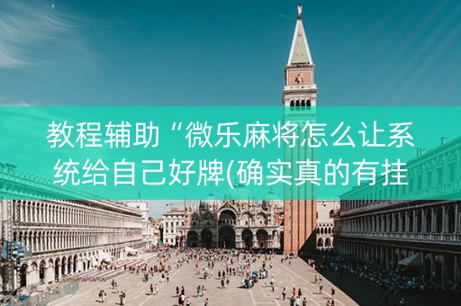 教程辅助“微乐麻将怎么让系统给自己好牌(确实真的有挂)