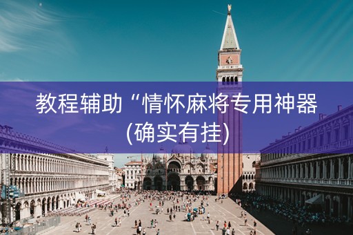 教程辅助“情怀麻将专用神器(确实有挂)