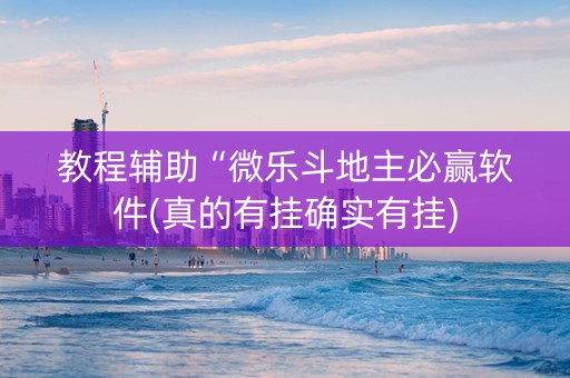 教程辅助“微乐斗地主必赢软件(真的有挂确实有挂)