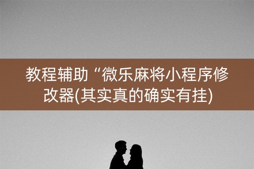 教程辅助“微乐麻将小程序修改器(其实真的确实有挂)
