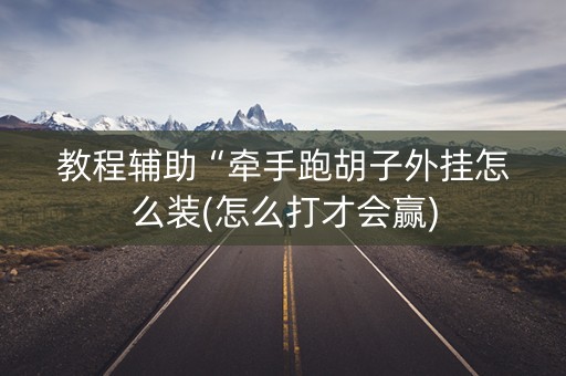 教程辅助“牵手跑胡子外挂怎么装(怎么打才会赢)