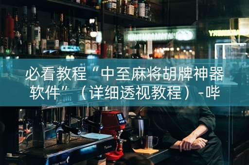 必看教程“中至麻将胡牌神器软件”（详细透视教程）-哔哩哔哩