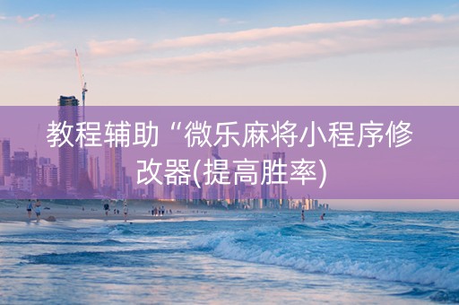 教程辅助“微乐麻将小程序修改器(提高胜率)