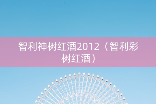智利神树红酒2012（智利彩树红酒）