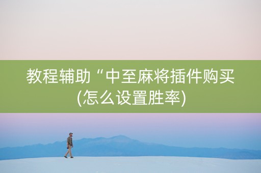 教程辅助“中至麻将插件购买(怎么设置胜率)