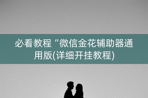 必看教程“微信金花辅助器通用版(详细开挂教程)