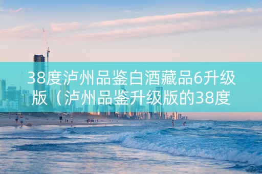 38度泸州品鉴白酒藏品6升级版（泸州品鉴升级版的38度白酒多少钱）