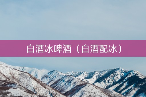 白酒冰啤酒（白酒配冰）