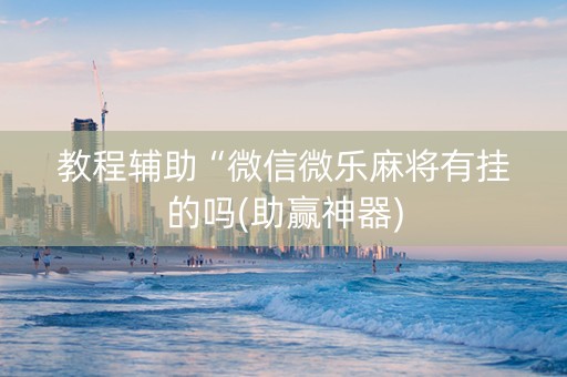 教程辅助“微信微乐麻将有挂的吗(助赢神器)