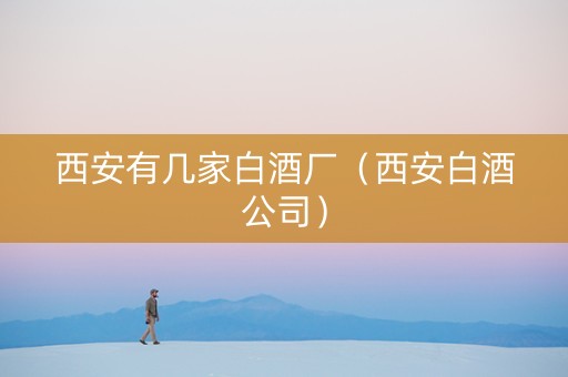 西安有几家白酒厂（西安白酒公司）