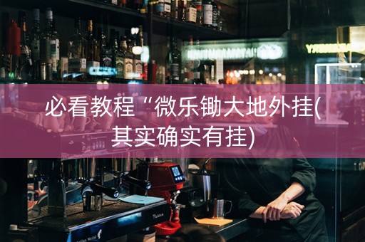 必看教程“微乐锄大地外挂(其实确实有挂)
