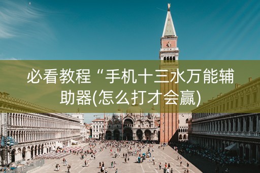 必看教程“手机十三水万能辅助器(怎么打才会赢)