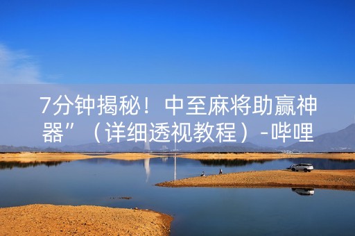 7分钟揭秘！中至麻将助赢神器”（详细透视教程）-哔哩哔哩