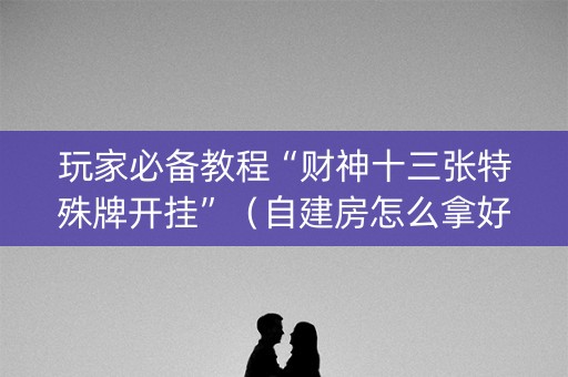 玩家必备教程“财神十三张特殊牌开挂”（自建房怎么拿好牌)