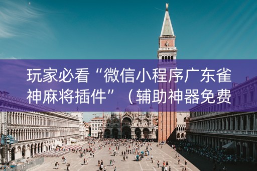 玩家必看“微信小程序广东雀神麻将插件”（辅助神器免费)