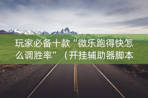 玩家必备十款“微乐跑得快怎么调胜率”（开挂辅助器脚本)