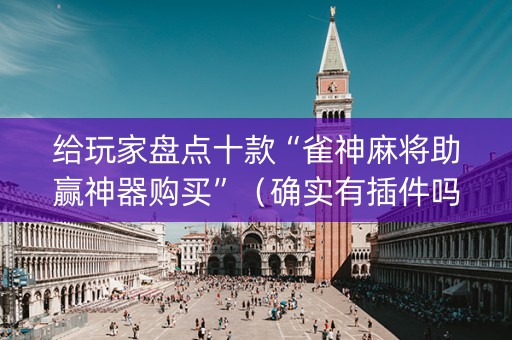 给玩家盘点十款“雀神麻将助赢神器购买”（确实有插件吗)