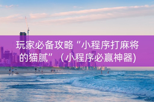 玩家必备攻略“小程序打麻将的猫腻”（小程序必赢神器)