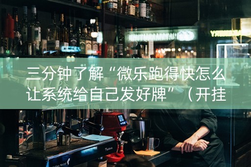三分钟了解“微乐跑得快怎么让系统给自己发好牌”（开挂辅助器插件)