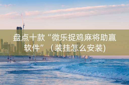 盘点十款“微乐捉鸡麻将助赢软件”（装挂怎么安装)
