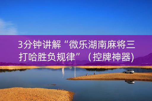 3分钟讲解“微乐湖南麻将三打哈胜负规律”（控牌神器)