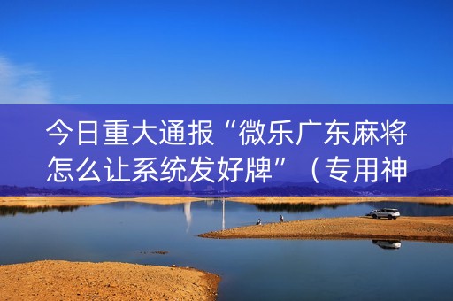 今日重大通报“微乐广东麻将怎么让系统发好牌”（专用神器)