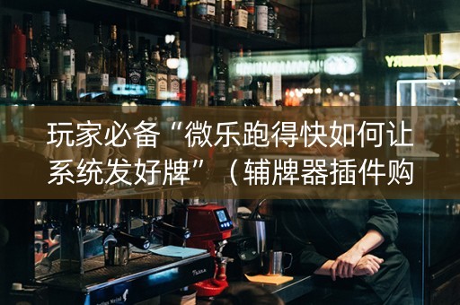 玩家必备“微乐跑得快如何让系统发好牌”（辅牌器插件购买)