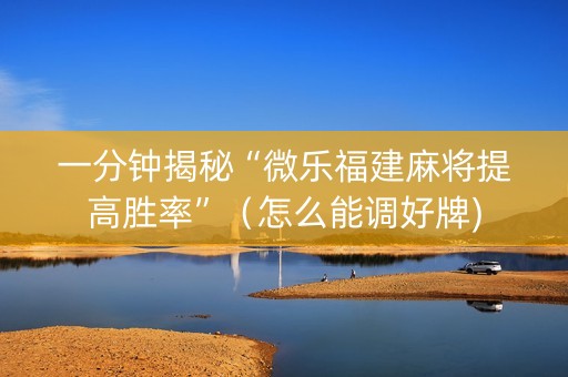 一分钟揭秘“微乐福建麻将提高胜率”（怎么能调好牌)