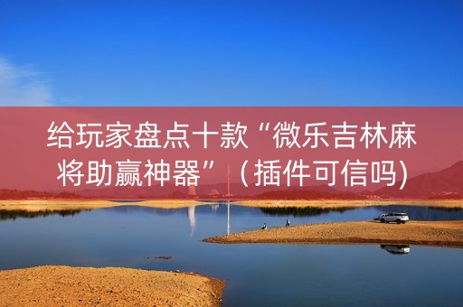 给玩家盘点十款“微乐吉林麻将助赢神器”（插件可信吗)
