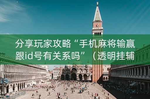 分享玩家攻略“手机麻将输赢跟id号有关系吗”（透明挂辅助器)