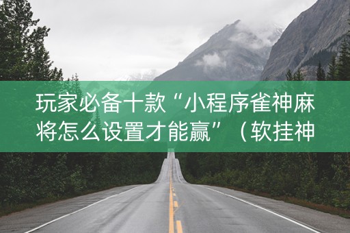 玩家必备十款“小程序雀神麻将怎么设置才能赢”（软挂神器)