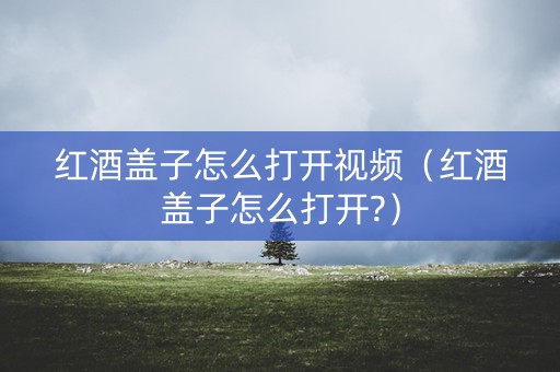红酒盖子怎么打开视频（红酒盖子怎么打开?）
