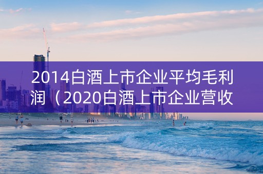 2014白酒上市企业平均毛利润（2020白酒上市企业营收）